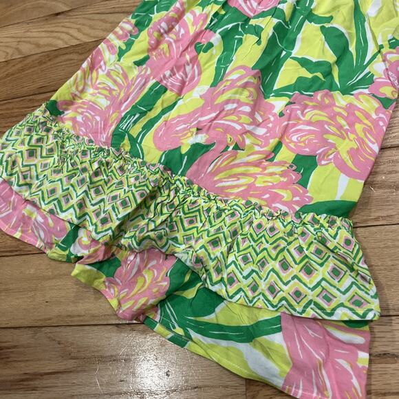 Lilly Pulitzer Target 20th Anniversary Collection 4T Pink Sun Dress Ruffle Hem - Picture 2 of 8